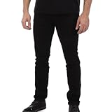 schott Jeans Slim Nero Uomo TRD, Marina, 44-46