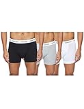 Calvin Klein 3p Trunk Boxer, Black/White/Grey Heather, M Uomo