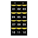 Lyricalist Classroom Phone Holder - Door Organizer Numbered Phone Sundries Chart Bag, Cell Phone Holder Classroom with Hooks, School Storage and Organization for Cell Phones, Calculators, Pens, Keys