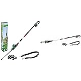 Bosch Home and Garden 06008B3000 UniversalHedgePole Tagliasiepi Telescopico & Motosega Elettrosega Svettatoio a batteria UniversalChainpole 18 (2 batterie, sistema da 18 Volt, confezione in cartone)