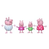 Peppa Pig - La Famiglia Confezione da 4 personaggi per bambini da 3 anni su, , Multicolore, F2192