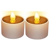 2 Pezzi Lampada Votiva Solare | Cimitero | Candele A Energia Solare | Candele Solari Per Esterni | Luci Solari Tè Da Per Esterni | Candele Solari Da Esterno | Candele Tealight Ad Energia Solare