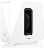 Sonos SUBG1EU1 Subwoofer Wireless, Integrabile ai Sistemi, Bianco Lucido