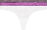 Calvin Klein Perizomi Donna Confezione da 3 con Pizzo, Multicolore (Dahlia/Vintage Violet/White), S