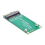 Cablecc Adattatore da 3 x 5 cm mSATA a 3 x 7 cm mini PCI-e SATA SSD per ASUS Eee PC 1000 S101 900 901 900A T91