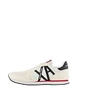 Armani Exchange Rio Side Logo, Scarpe da Ginnastica Uomo, op. White + Black, 42 EU