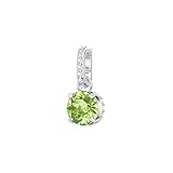 Swarovski 5437317 Remix Collection Charm, Agosto, Verde Chiaro, Placcatura Rodio