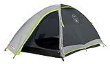 Coleman Darwin Cupola 3 Persone, Campeggio ed Escursioni, 100% Impermeabile, Telo per Pavimento Cucito, Tenda da Trekking Igloo compatta e Leggera, Montaggio rapido Unisex Adulto, Grigio, One Size