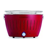 LotusGrill Standard LG G34 U RD Barbecue con cavo di alimentazione USB, 35 x 23,4 cm, Rosso