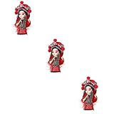 STOBAZA 3 Pz figurina del fumetto decorazione natalizia xmas decoration birthday regalini fine compleanno adornare ornamenti decorativi artigianali decorazione di figurine per la casa