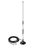 Bingfu Antenna Radio Mobile Dual Band VHF UHF 144Mhz 430Mhz Antenna Radioamatori Base Magnetica PL259 Connettore per BTECH ICOM Midland TYT AnyTone Radio Amatoriale Mobile