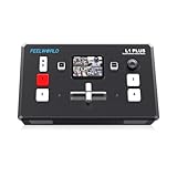 FEELWORLD L1 Plus Multi Camera Video Mixer Switcher con PTZ Controller Chroma Key 4 ingressi HDMI Formato di uscita USB3.0 Touch Screen da 2 pollici Produzione in tempo reale Streaming live