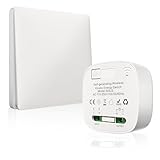 Luxvista Kit Interruttore senza Fili senza Batteria 220V 10A Interruttore Wireless per Lampada Portata Interna 50M Radiotrasmettitori Parete Interruttori Luce con Ricevitore Nessun Cablaggio Richiesto