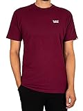 Vans Mini Script, T-shirt Uomo, Burgundy, L