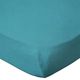 BabyCalin - Lenzuolo con angoli 60 x 120 x 15 cm, blu tropicale certificato OEKO-TEX