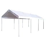 milani home Gazebo per Auto 3 X 6 in Metallo