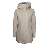 WOOLRICH Boulder Parka in Ramar Cappuccio In Pelliccia Sintetica Beige Taglia S