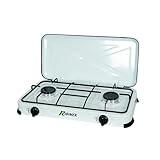 RIBIMEX - PRF350 - Fornello a gas inox 2 fuochi