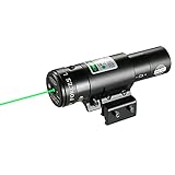 IRON JIA S Puntatore Laser Verde Mirino Laser, Tactical Verde Dot Laser Sight Scope, luce laser puntatore potente Cannocchiale di puntamento per Guide Picatinny da 20 mm e 11 mm Caccia Airsoft