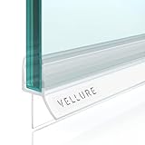 Vellure® guarnizione doccia sottoporta - NUOVA guarnizione premium per porte vetro - Guarnizione box doccia durevole, guarnizione doccia (1x spessore vetro 6mm)