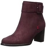 MARC JOSEPH NEW YORK Women s Leather Luxury Ankle Boot with Buckle Detail