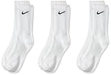 Nike Socks Everyday Ltwt, Calzini Uomo, Bianco (White/Black), L