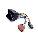 JZK Connettore adattatore radio ISO per auto, adattatore ISO per cablaggio stereo per auto a 16 pin per VW Golf BMW Ford C-Max Transit Kuga