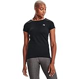 Under Armour UA HG Armour SS, T-Shirt Donna, Nero, L