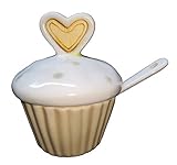 Publilancio srl Zuccheriera a Forma di Cupcake in Ceramica BOMBONIERA