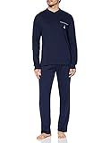 Navigare B2Y14280 Set di pigiama, Navy, L, Uomo