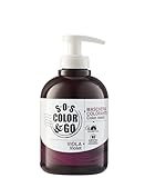 Alama Professional S.O.S Color&Go Maschera Colorata Ravviva Colore Viola, Maschera Nutriente, Ravvivante, Riflessante Tonalizzante per Capelli Naturali, Colorati e Con Mèches, 300 ml