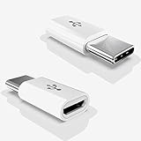 N NEWTOP Adattatore AD27 Connettore Adatta Micro USB Femmina Type-C Maschio per Cavo Caricabatterie Dati Carica Smartphone Tablet Universale per Huawei Samsung Xiaomi OPPO Vivo Realme Redmi Asus (1pz)