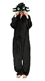 Pigiama Intero Animali Adulto Onesie Unisex Costume Cosplay Halloween Carnevale Costume per Donna Uomo (XL)