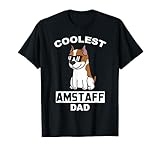 Coolest American Staffordshire Terrier Dad Cane Maglietta