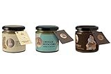 Creme Spalmabili | Fiasconaro | 3 Vasetti 180g | Crema Pistacchio | Cioccolato di Sicilia | Manna | Tradizione Siciliana