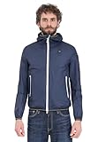 Blauer Giubbotto blu notte da uomo con patch logo L