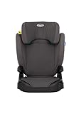 GRACO - Junior Maxi i-Size R129 Seggiolino auto leggero con schienale alto, per bambini di altezza 100-150 cm (da 3,5 a 12 anni circa), Iron