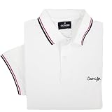 Polo Uomo Manica Corta 100% Cotone Semplice Bianca Blu Rossa Nera M L XL XXL 3XL (L - Bianco)