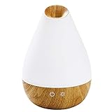 Promed Diffusore di Aromi Al-1300 Ws da 1300 Ml, Umidificatore ad Ultrasuoni da 1, 3 Litri, per Ambienti, Lampada Aromatica Elettrica, Design in Legno con 7 Colori, 16.3 X 28.2 X 16.3 Cm