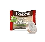 Caffè Borbone Don Carlo Compostabile, Miscela Rossa - 100 Capsule - Compatibili con le Macchine ad uso domestico Lavazza* A Modo Mio*