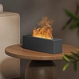 Diffusore di Oli Essenziali con Effetto Fiamma, Ankrs Umidificatore 200ML, 3 in 1 Diffusore Ambiente, Diffusore di Aromi di Fuoco, Luce Regolabile, Spegnimento Automatico