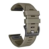 NotoCity Cinturino in Silicone Compatibile con Fenix 3 Easy Fit 26mm Cinturino con Fibbia a Molla a Vite Braccialetto di Ricambio per Fenix 3/Fenix 3 HR/Fenix 5X/Fenix 5X Plus (Coyote tan)