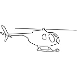 A5  Elicottero  Stencil/modello da muro (WS00035420)