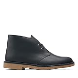 Clarks Bushacre 3, Stivali Uomo, Black Leather, 40 EU