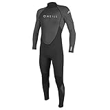 O Neill Reactor-2 3/2mm Back Zip Full Wetsuit, Muta Uomo, Nero/Grafite, M