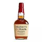 Maker s Mark, Kentucky Straight Bourbon Whisky, bourbon dolce e soft dall iconica chiusura in cera rossa - bottiglia in vetro da 700ml