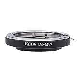 Fotga Adattatore per obiettivo Leica M su fotocamere M4/3 Micro Quattro Terzi MFT mirrorless per Panasonic GH3/4 GH5 GH6 GF6 G100 GF10 GX9 GX85 Olympus OM-1 E-M1 E-M10 III E-P7 E-PL8/9