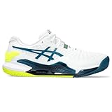 ASICS Resolution 9 Clay Uomo Scarpe da Tennis Bianco Turchese