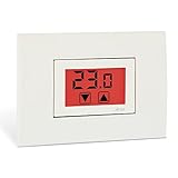 Vemer VE459400 AROS Termostato Touch Screen da Incasso e Alimentazione 230V, Bianco e Grigio Antracite.