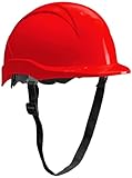 ACE Patera - Casco da Costruzione, ventilato, per cantiere, EN 397, colore: Rosso